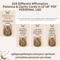 ✨ Patience + Clarity Affirmation Cards ✨