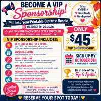 VIP Sponsorship for Fall Into Your Printable Business Bundle