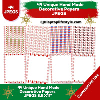 44 Cheery Christmas Decorative Papers-ONLY