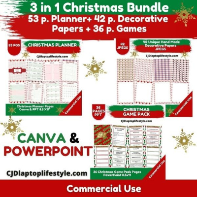 Cheerful Christmas Bundle 3-in-1 PLR