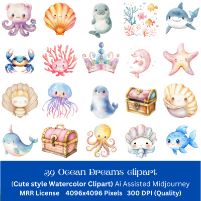 39 Ocean Dreams MRR Clipart