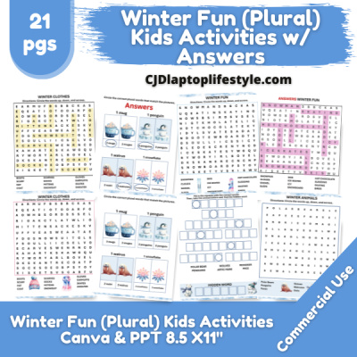 Winter Fun Kids PLR Pack