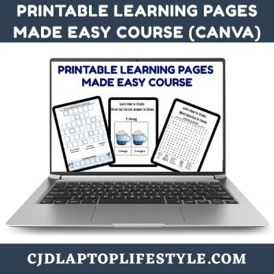 Printable Learning Pages Made Easy Course
