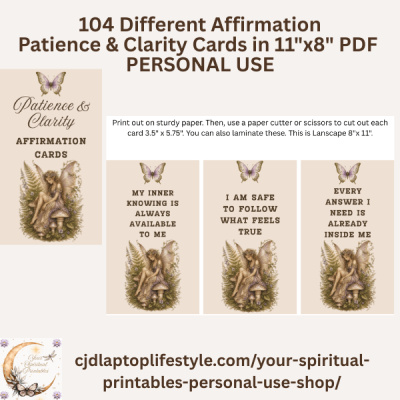 ✨ Patience + Clarity Affirmation Cards ✨