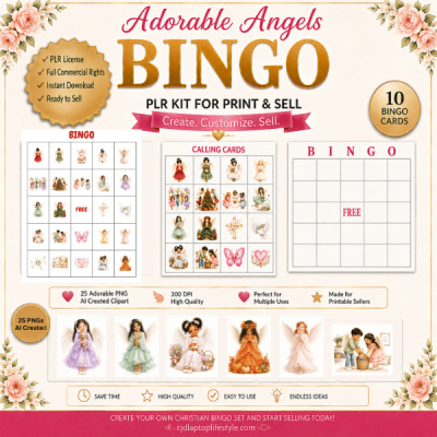 Adorable Angels Bingo Kit